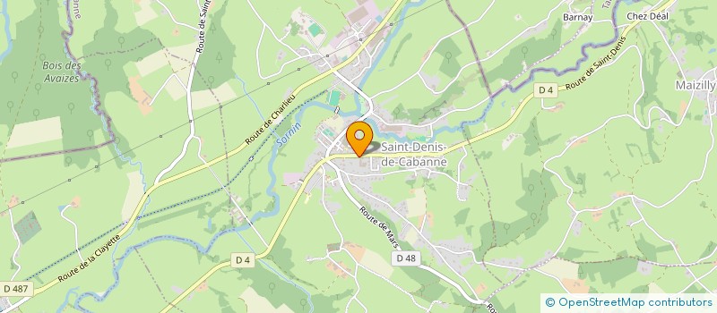 localisation de l'entreprise MONSIEUR LUC FONTAINE  SAINT-DENIS-DE-CABANNE