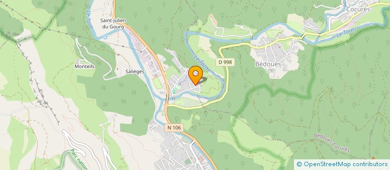 localisation de l'entreprise MONSIEUR LUC FONTAINE  FLORAC TROIS RIVIERES