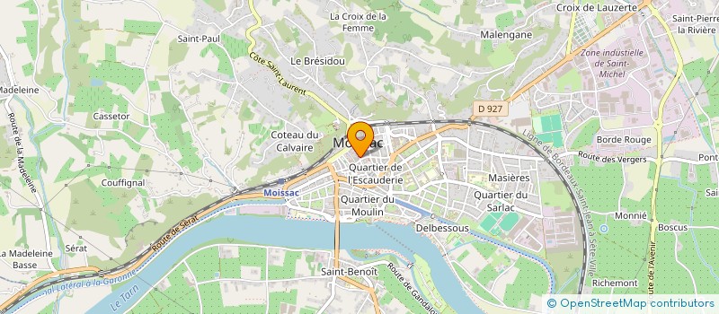 localisation de l'entreprise MONSIEUR LUC FRADIER  MOISSAC