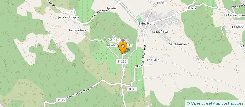 localisation de l'entreprise MONSIEUR LUC FRITSCH  SAINT-JULIEN