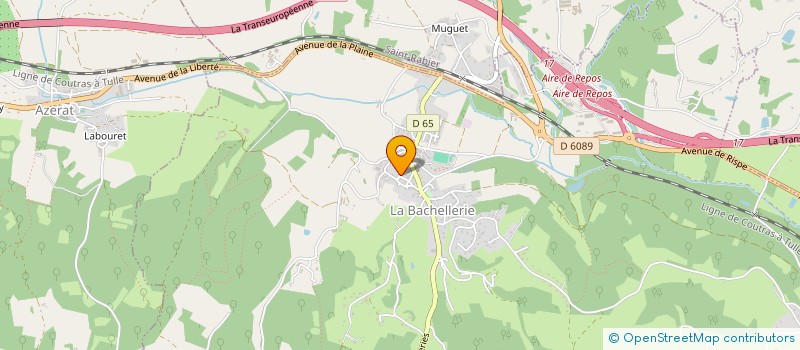 localisation de l'entreprise MONSIEUR LUC GABETTE  AZERAT