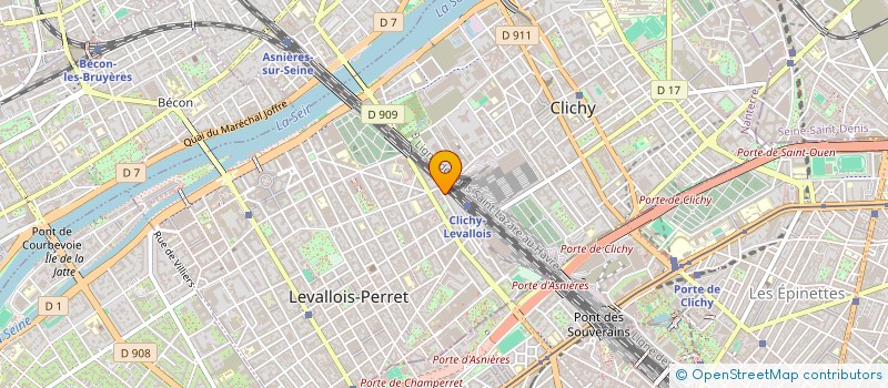 localisation de l'entreprise MONSIEUR LUC GABIN  LEVALLOIS-PERRET