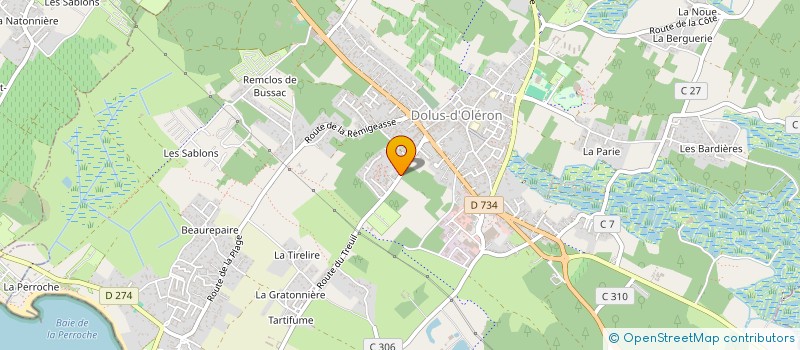localisation de l'entreprise MONSIEUR LUC GABORIAU à DOLUS-D'OLERON