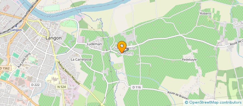 localisation de l'entreprise MONSIEUR LUC GANUCHAUD à CASTETS ET CASTILLON