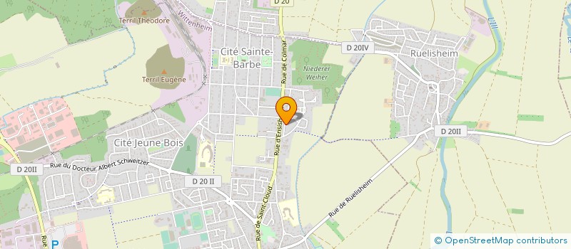 localisation de l'entreprise MONSIEUR LUC GAPINSKI  WITTENHEIM