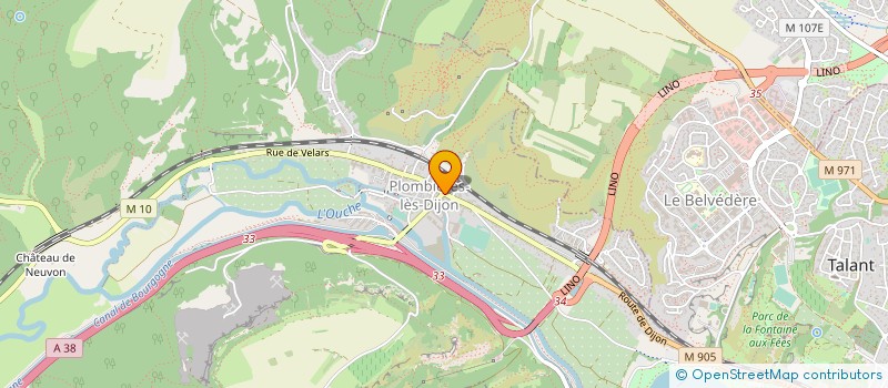 localisation de l'entreprise MONSIEUR LUC GARCIA  PLOMBIERES-LES-DIJON