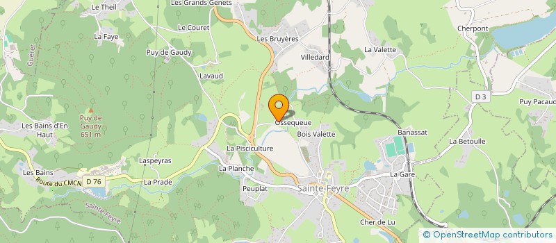 localisation de l'entreprise MONSIEUR LUC GASPARD à SAINTE-FEYRE