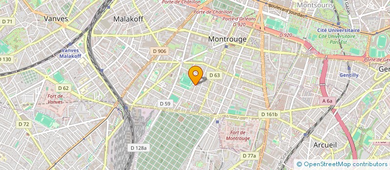 localisation de l'entreprise MONSIEUR LUC GAUDE  MONTROUGE