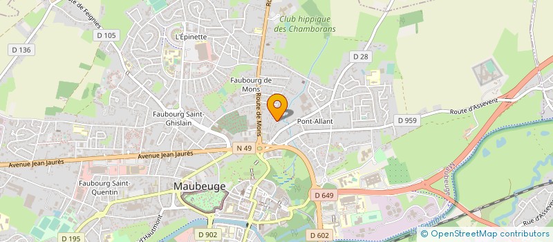 localisation de l'entreprise MONSIEUR LUC GENTILE  MAUBEUGE