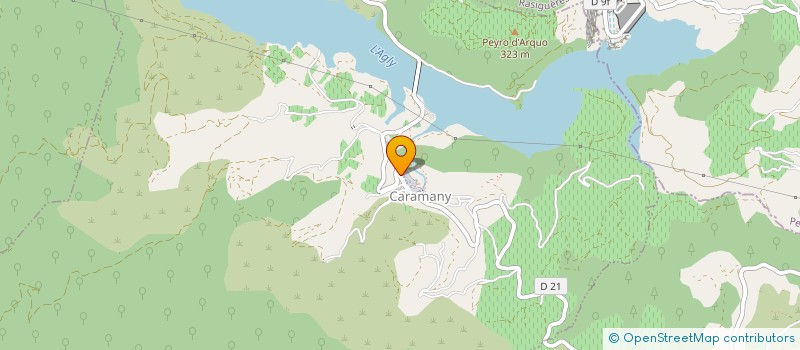 localisation de l'entreprise MONSIEUR LUC GERBEAUX  CARAMANY