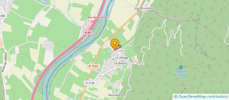 localisation de l'entreprise MONSIEUR LUC GERBOUD  LA RIVIERE