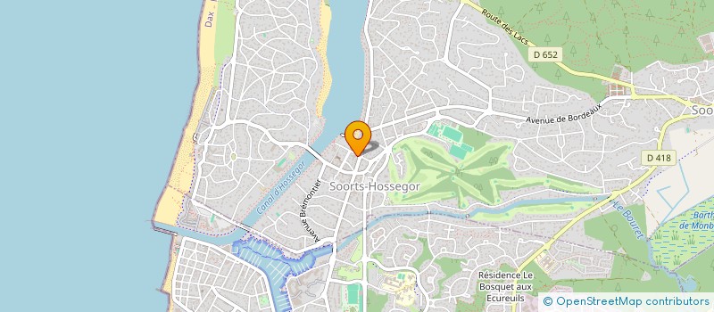 localisation de l'entreprise MONSIEUR LUC GERMAIN  SOORTS-HOSSEGOR