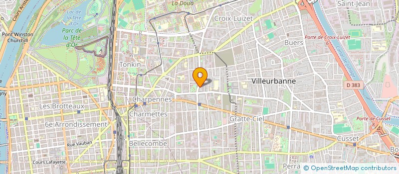 localisation de l'entreprise MONSIEUR LUC GLASSON  VILLEURBANNE