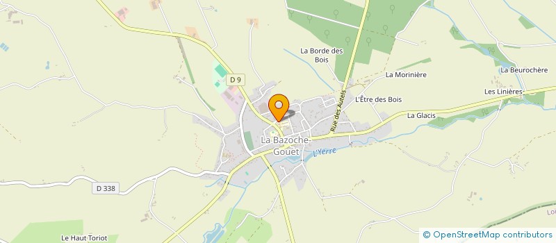 localisation de l'entreprise MONSIEUR LUC GOBET à LA BAZOCHE-GOUET