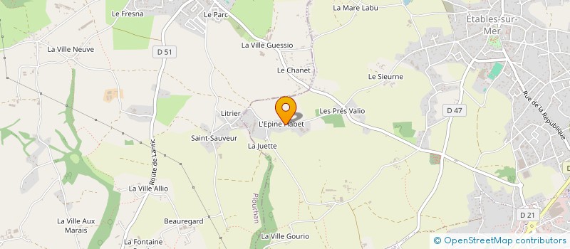 localisation de l'entreprise MONSIEUR LUC GOMBERT à BINIC-ETABLES-SUR-MER