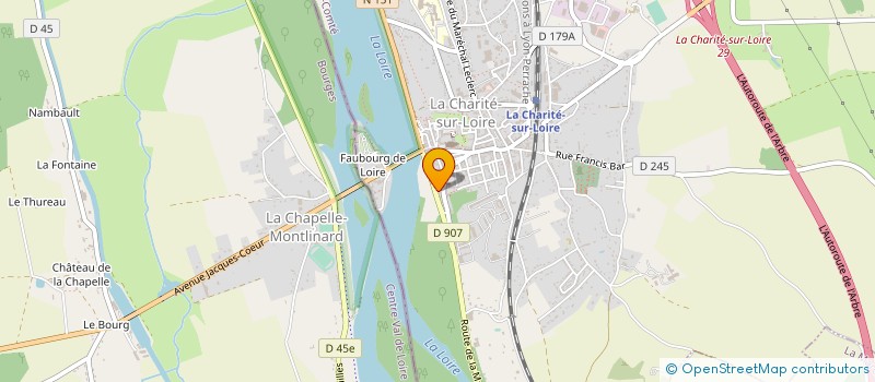 localisation de l'entreprise MONSIEUR LUC GONNET  LA CHARITE-SUR-LOIRE