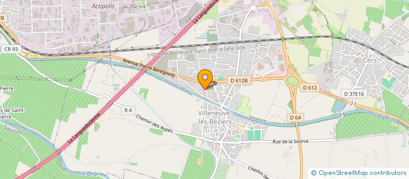 localisation de l'entreprise MONSIEUR LUC GREFFIER  VILLENEUVE-LES-BEZIERS