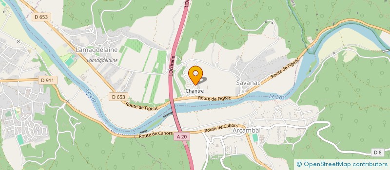 localisation de l'entreprise MONSIEUR LUC GRELAT  LAMAGDELAINE