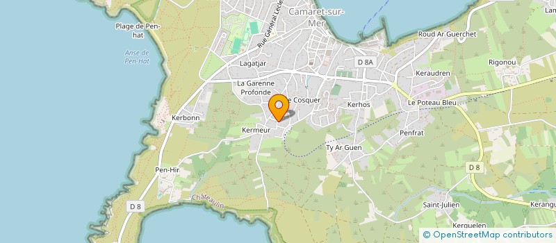 localisation de l'entreprise MONSIEUR LUC GROUHEL  CAMARET-SUR-MER