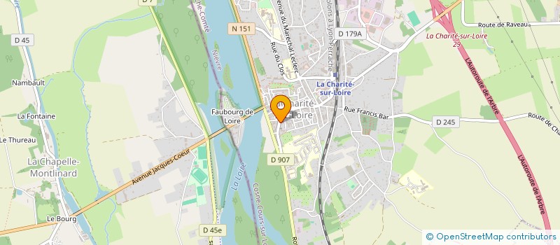 localisation de l'entreprise MONSIEUR LUC GRUEZ  LA CHARITE-SUR-LOIRE