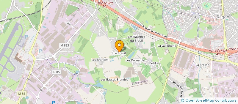 localisation de l'entreprise MONSIEUR LUC GUILLEBERT à BOUGUENAIS