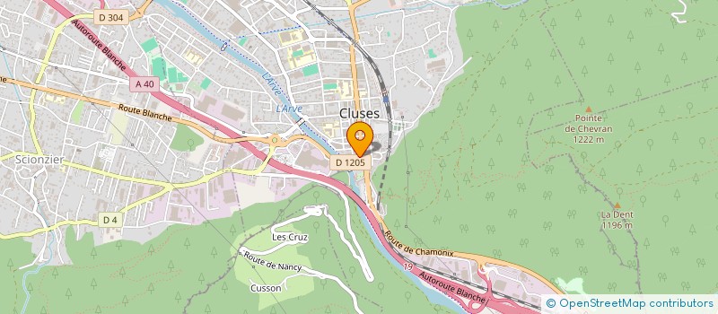 localisation de l'entreprise MONSIEUR LUC GUIVARC'H  CLUSES