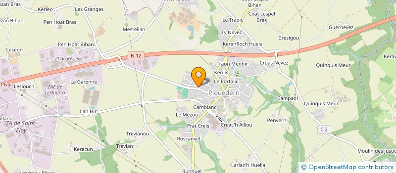 localisation de l'entreprise MONSIEUR LUC HARTEREAU  PLOUEDERN