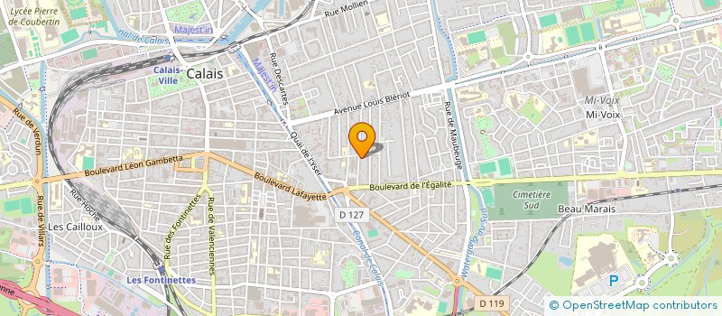 localisation de l'entreprise MONSIEUR LUC HEDDEBAUX  CALAIS