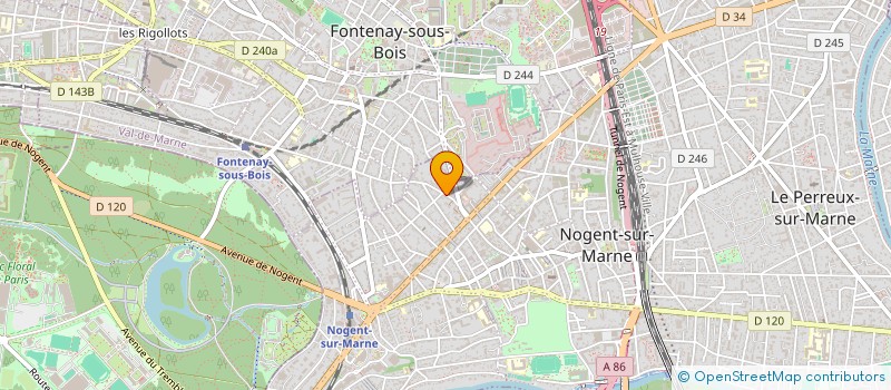 localisation de l'entreprise MONSIEUR LUC HEDIN  NOGENT-SUR-MARNE