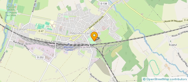 localisation de l'entreprise MONSIEUR LUC HELFRICH  MEZIDON VALLEE D'AUGE