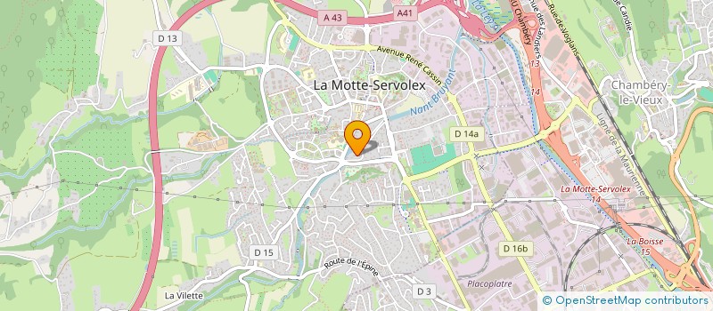 localisation de l'entreprise MONSIEUR LUC-HENRI SALLEE à LA MOTTE-SERVOLEX