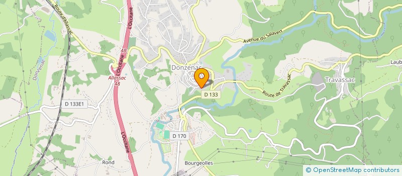 localisation de l'entreprise MONSIEUR LUC HERLEM  DONZENAC