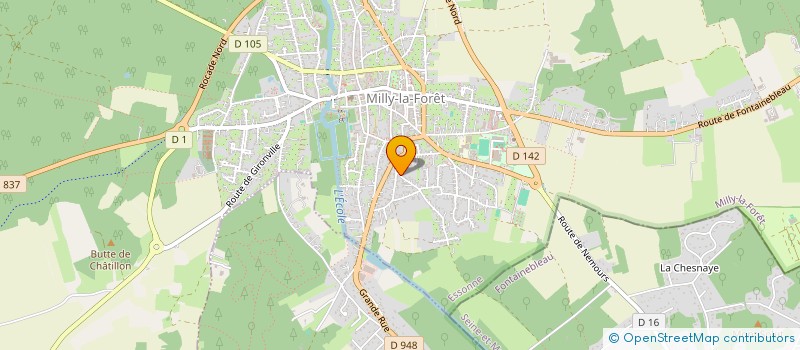 localisation de l'entreprise MONSIEUR LUC HERMET  MILLY-LA-FORET