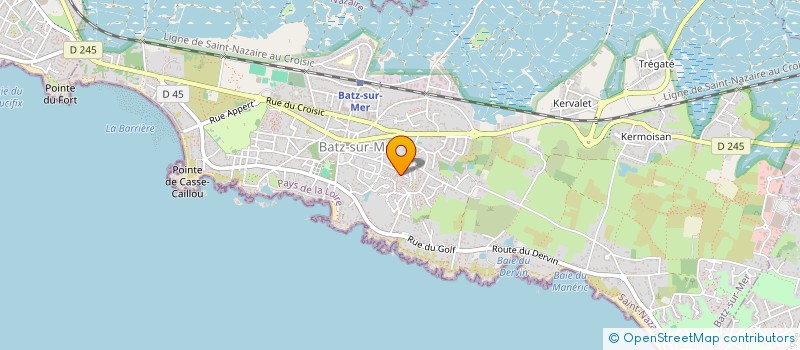 localisation de l'entreprise MONSIEUR LUC HERVET  BATZ-SUR-MER