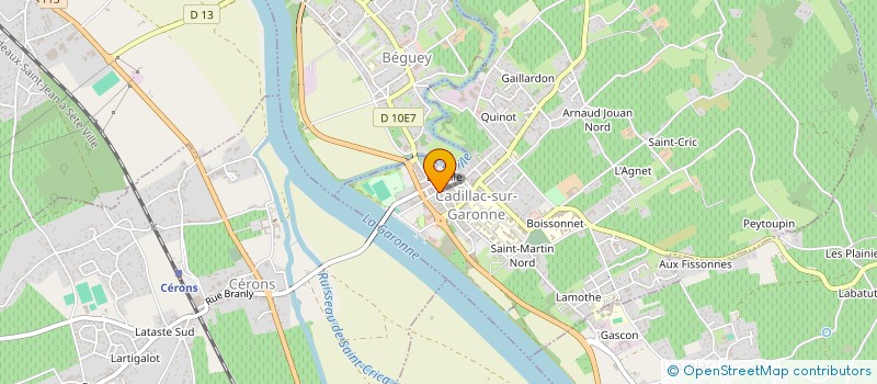 localisation de l'entreprise MONSIEUR LUC HEURTEBIZE  CADILLAC-SUR-GARONNE