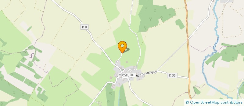 localisation de l'entreprise MONSIEUR LUC HUBERT  MESMONT