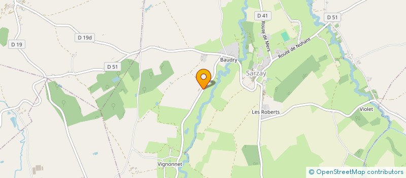 localisation de l'entreprise MONSIEUR LUC HURBAIN à SARZAY