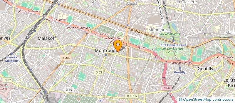 localisation de l'entreprise MONSIEUR LUC HURTER à MONTROUGE