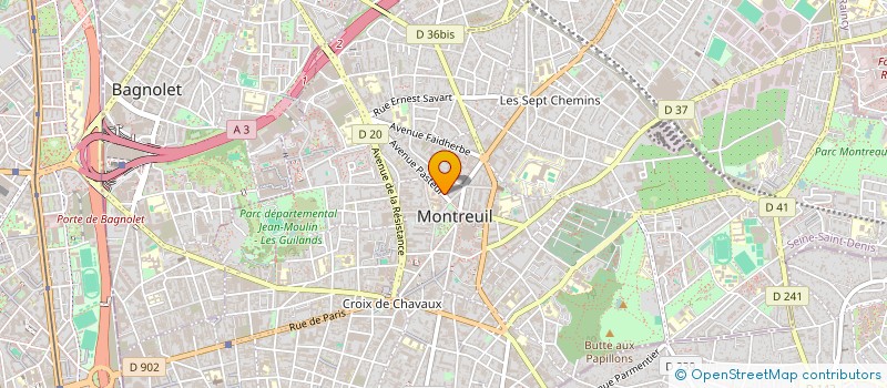 localisation de l'entreprise MONSIEUR LUC IHADDADENE à MONTREUIL