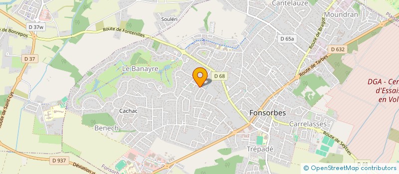 localisation de l'entreprise MONSIEUR LUC IMBERT  FONSORBES