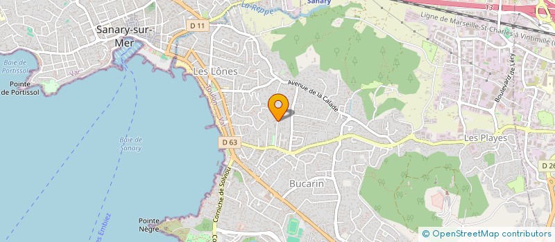 localisation de l'entreprise MONSIEUR LUC ISNARD à SIX-FOURS-LES-PLAGES