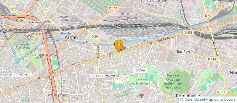 localisation de l'entreprise MONSIEUR LUC JACOB  PANTIN