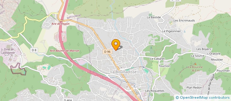 localisation de l'entreprise MONSIEUR LUC JACQUIS  LA BOUILLADISSE