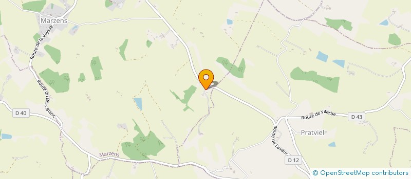 localisation de l'entreprise MONSIEUR LUC JALABERT  TEULAT