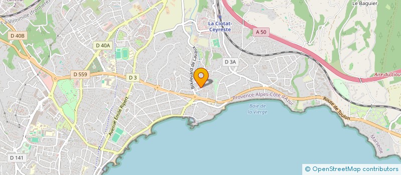 localisation de l'entreprise MONSIEUR LUC JEGOUZO  LA CIOTAT