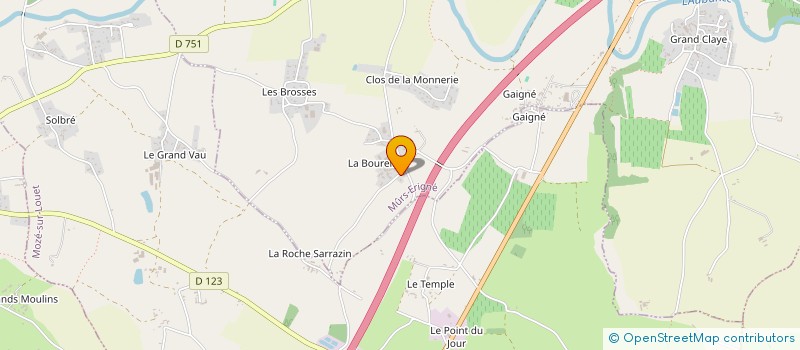 localisation de l'entreprise MONSIEUR LUC JOLLY  MURS-ERIGNE