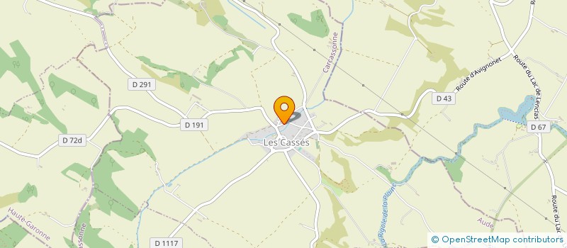 localisation de l'entreprise MONSIEUR LUC JORET  LES CASSES
