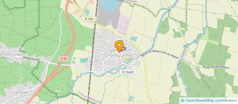 localisation de l'entreprise MONSIEUR LUC KOHLER  HERRLISHEIM-PRES-COLMAR