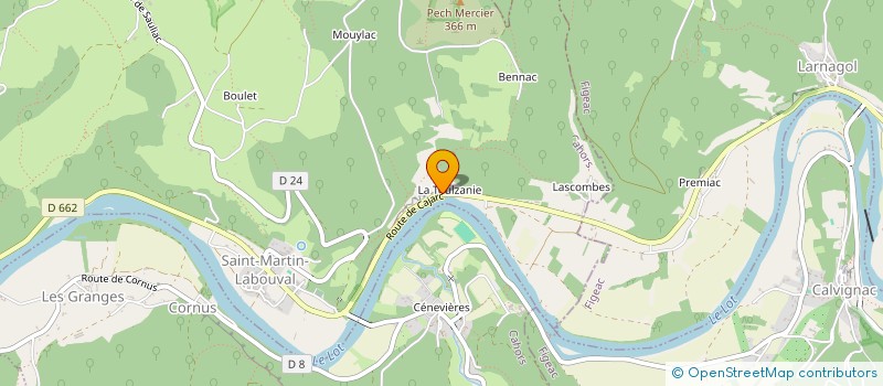 localisation de l'entreprise MONSIEUR LUC LABORDERIE  SAINT-MARTIN-LABOUVAL