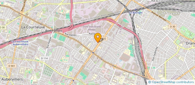 localisation de l'entreprise MONSIEUR LUC LAG à LA COURNEUVE